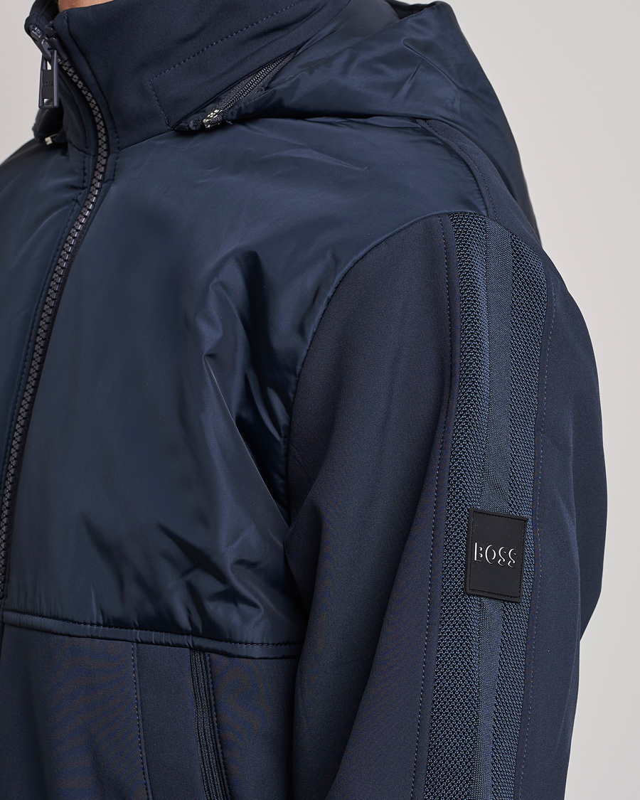 Homme | Manteaux Et Vestes | BOSS BLACK | Seeger Hybrid Jacket Dark Blue