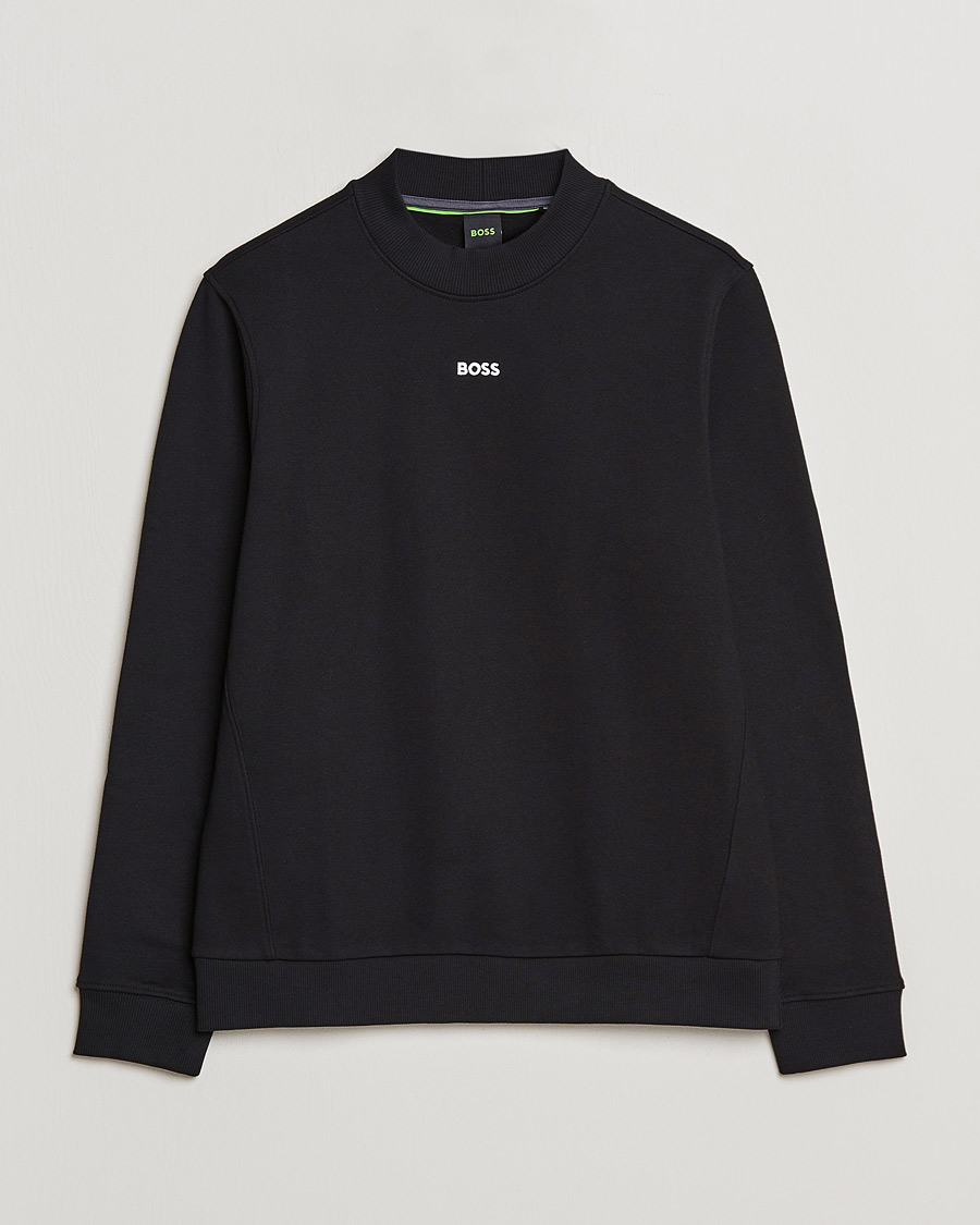 Homme | Pulls Et Tricots | BOSS GREEN | Salbock Center Logo Sweatshirt Black