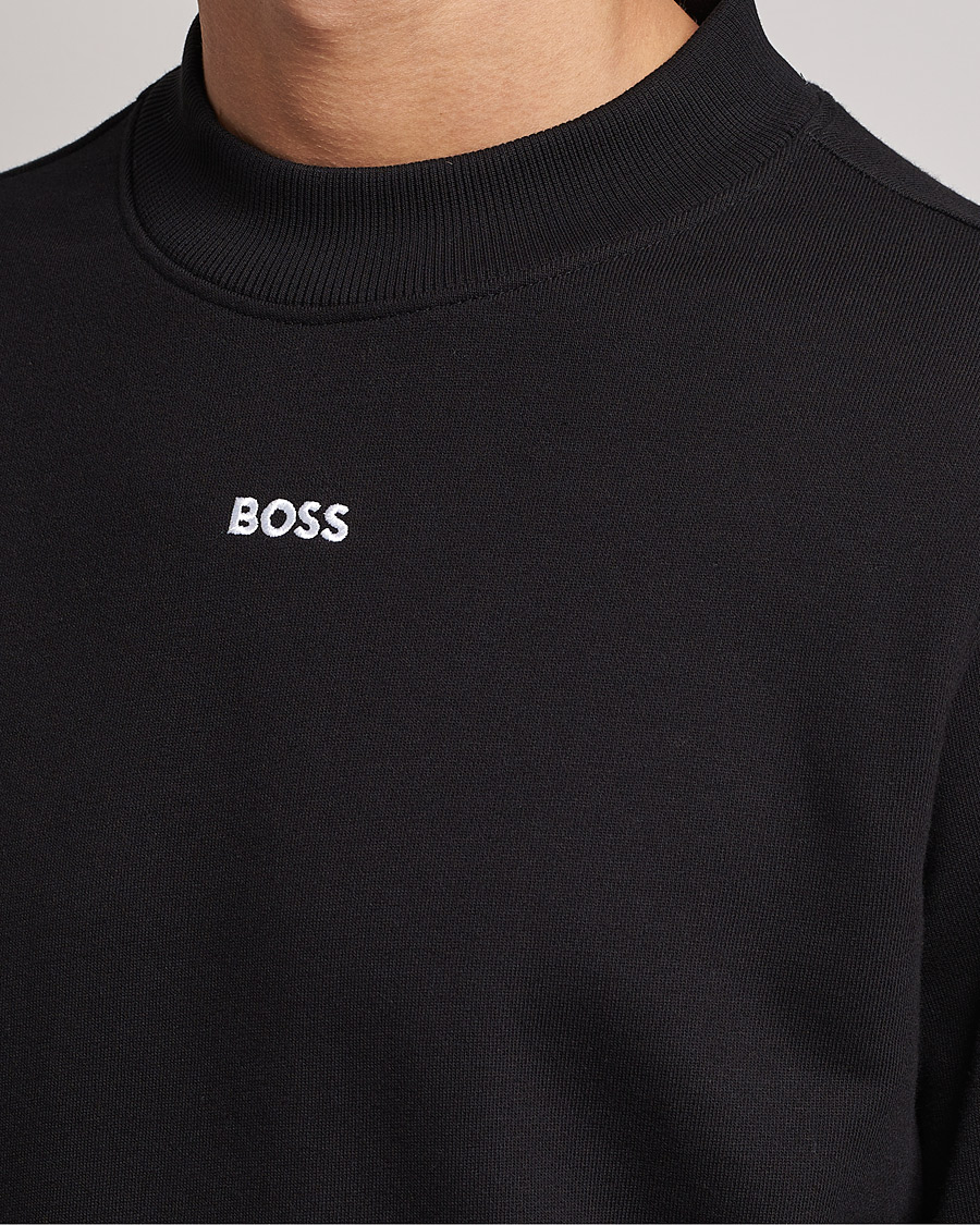 Homme | Pulls Et Tricots | BOSS GREEN | Salbock Center Logo Sweatshirt Black
