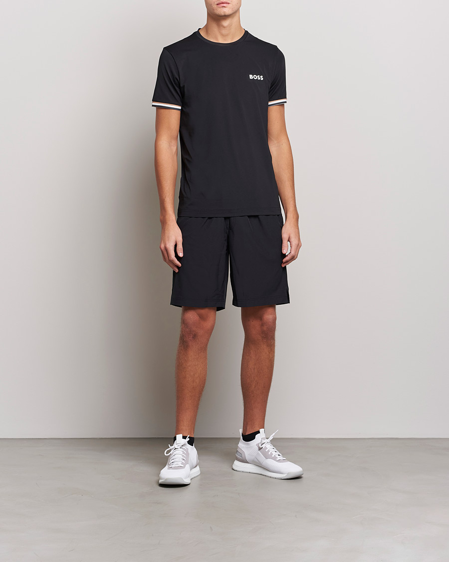 Homme | T-shirts | BOSS GREEN | Performance MB Crew Neck T-Shirt Black