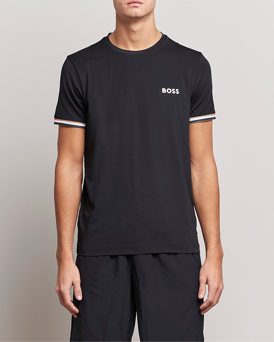 Homme | T-shirts | BOSS GREEN | Performance MB Crew Neck T-Shirt Black