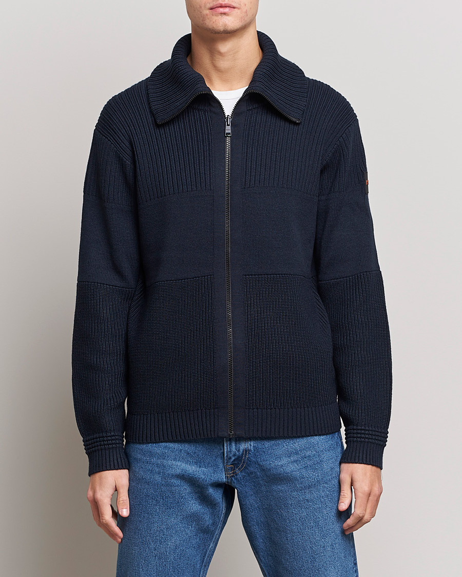Homme | Pulls Et Tricots | BOSS ORANGE | Kamondo Full Zip Sweater Dark Blue