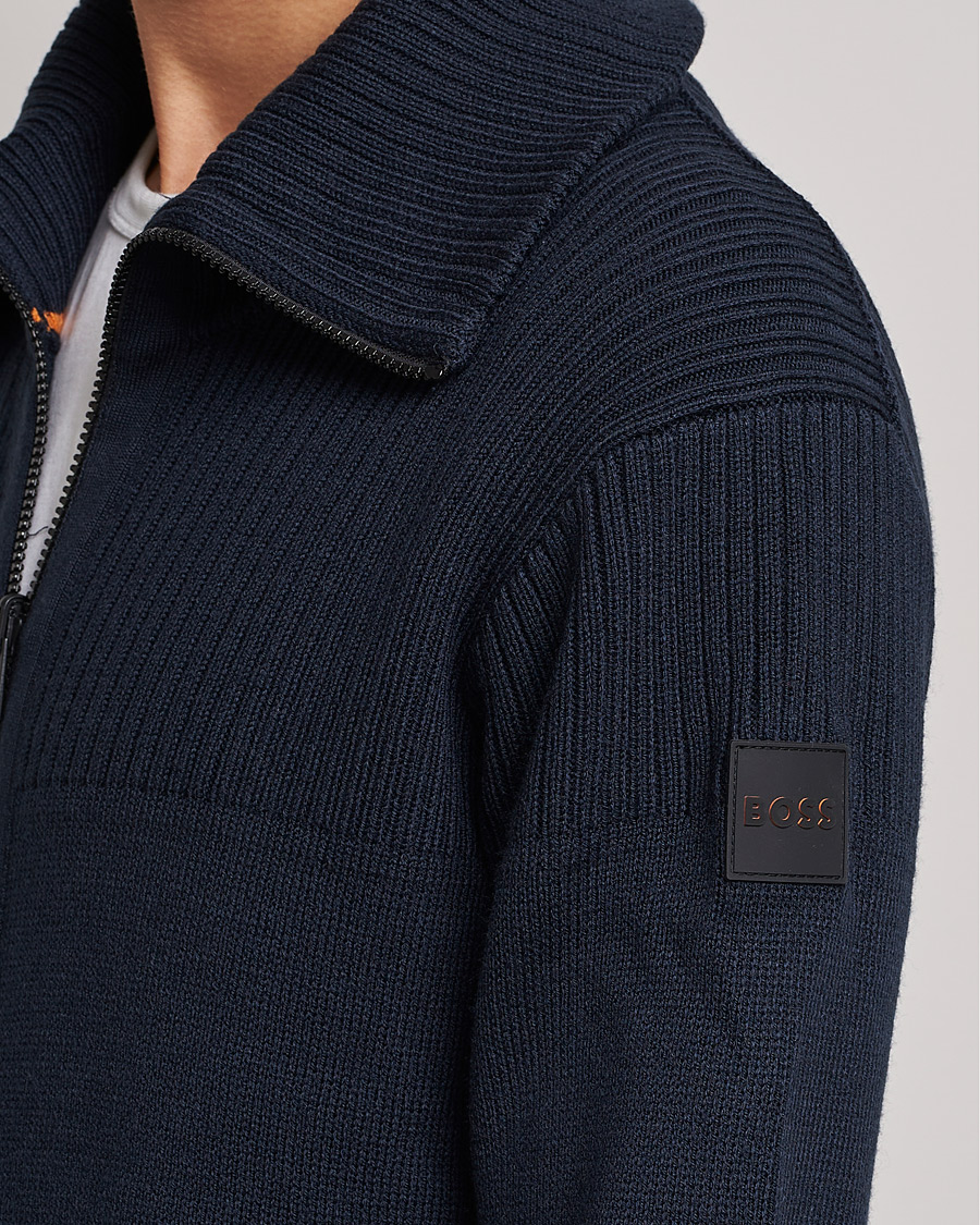 Homme | Pulls Et Tricots | BOSS ORANGE | Kamondo Full Zip Sweater Dark Blue