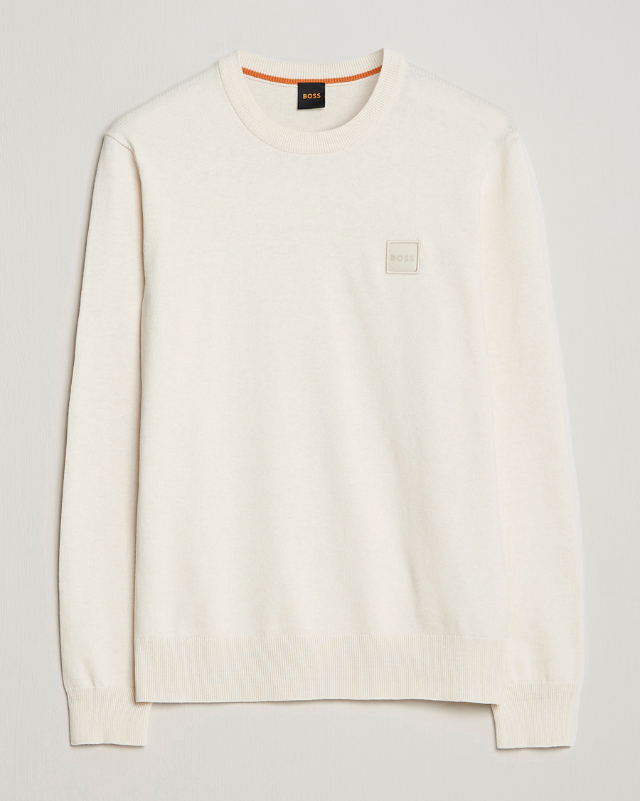 Homme | Pulls Et Tricots | BOSS ORANGE | Kanovano Knitted Sweater Open White
