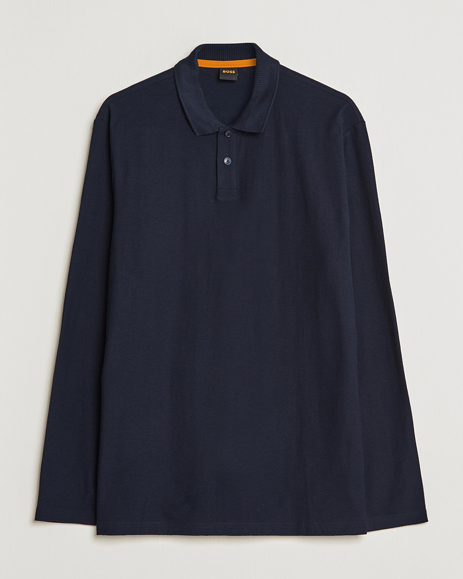 Homme | Pulls Et Tricots | BOSS ORANGE | Pecollege Knitted Polo Dark Blue