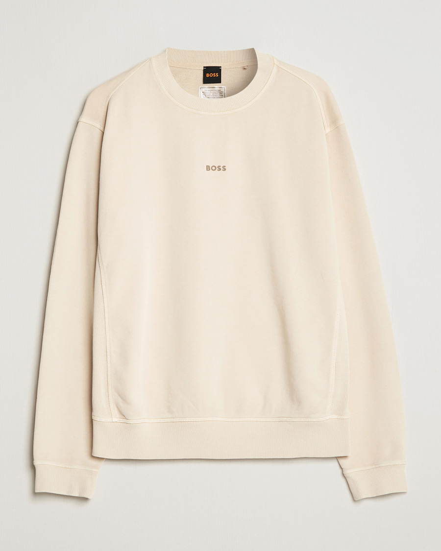 Homme | Pulls Et Tricots | BOSS ORANGE | Wefade Logo Sweatshirt Open White