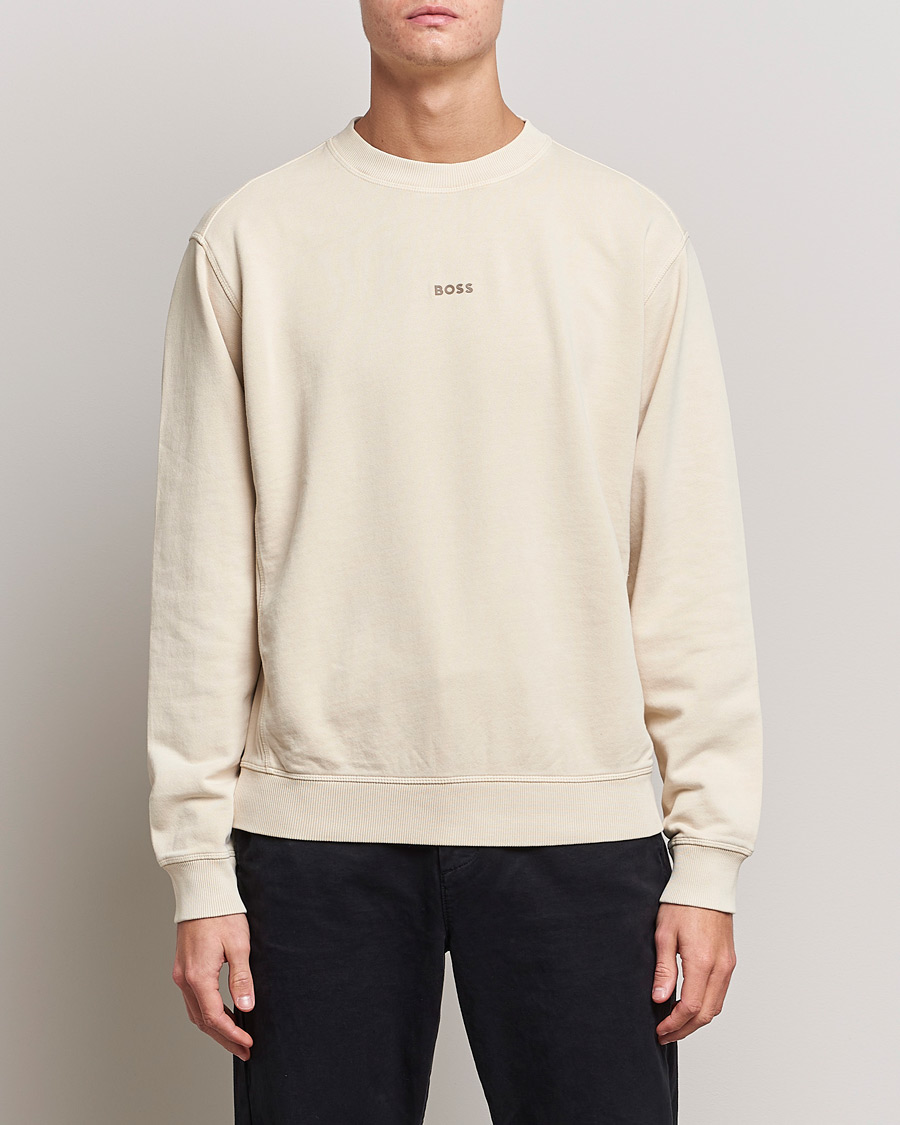 Homme | Pulls Et Tricots | BOSS ORANGE | Wefade Logo Sweatshirt Open White