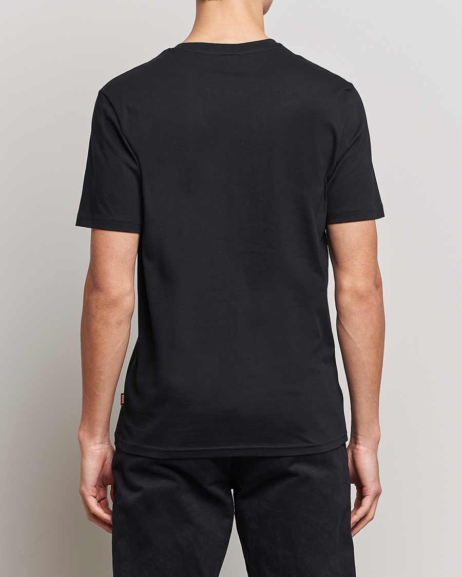 Homme | T-shirts | BOSS ORANGE | Teglow Photoprint Crew Neck T-Shirt Black