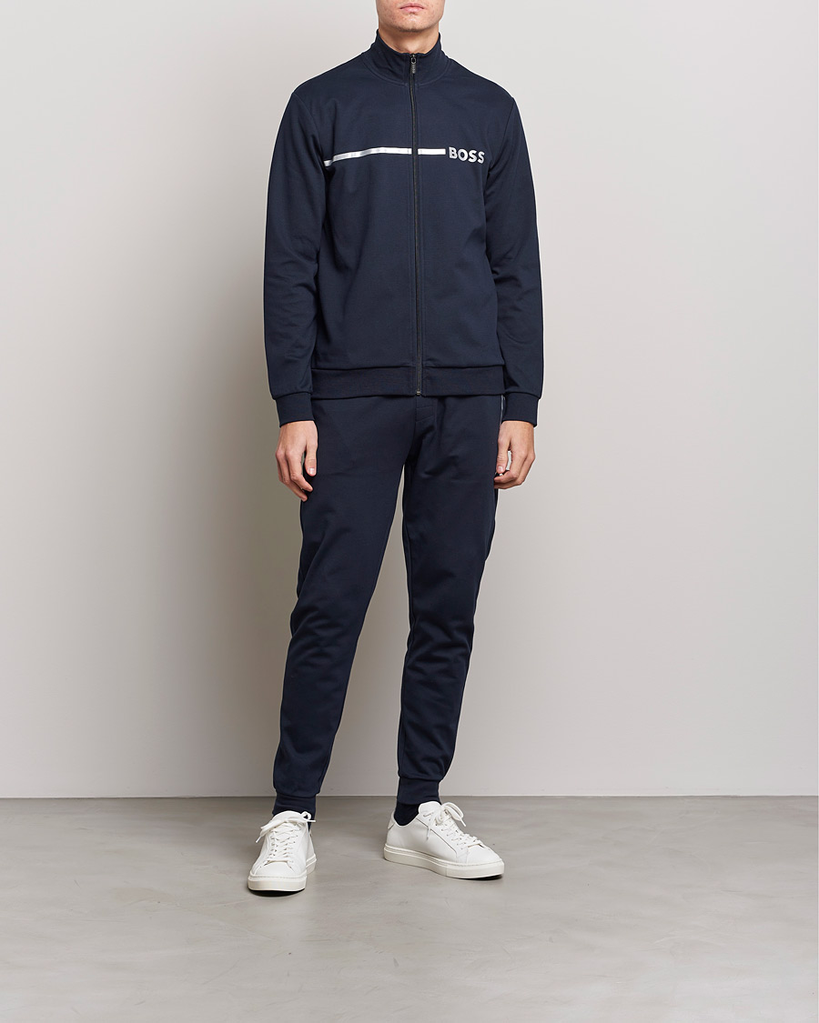 Homme | Pulls Et Tricots | BOSS BLACK | Tracksuit Jacket Dark Blue