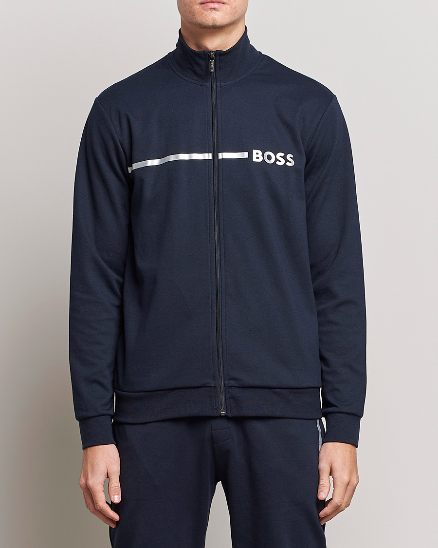 Homme | Pulls Et Tricots | BOSS BLACK | Tracksuit Jacket Dark Blue