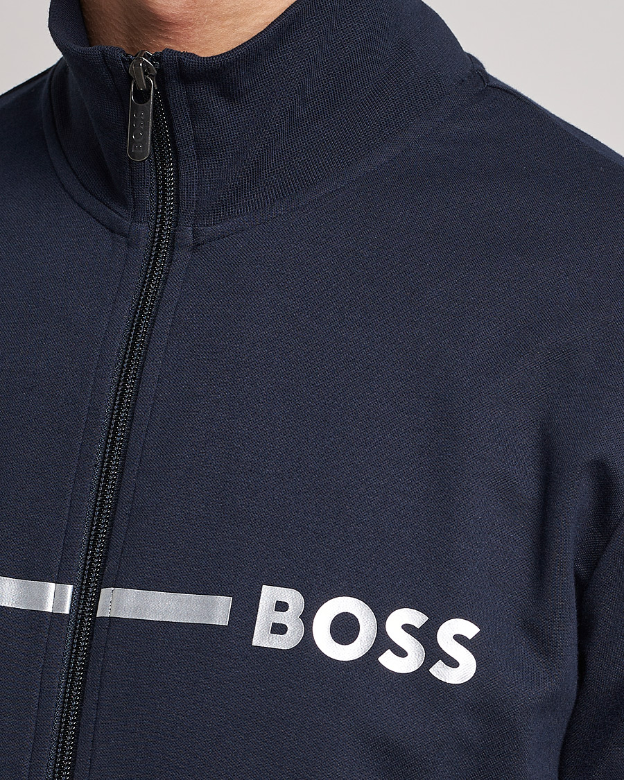 Homme | Pulls Et Tricots | BOSS BLACK | Tracksuit Jacket Dark Blue