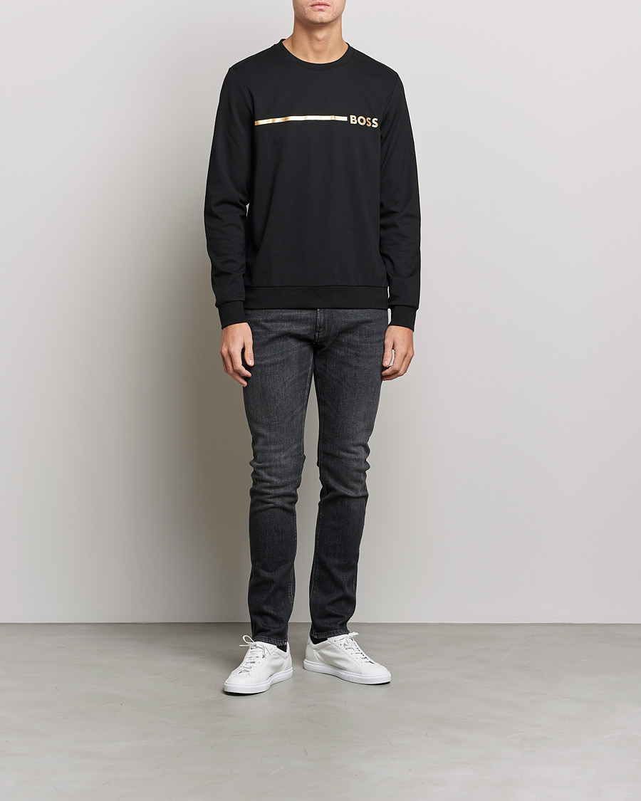 Homme | Pulls Et Tricots | BOSS BLACK | Tracksuit Sweatshirt Black/Gold