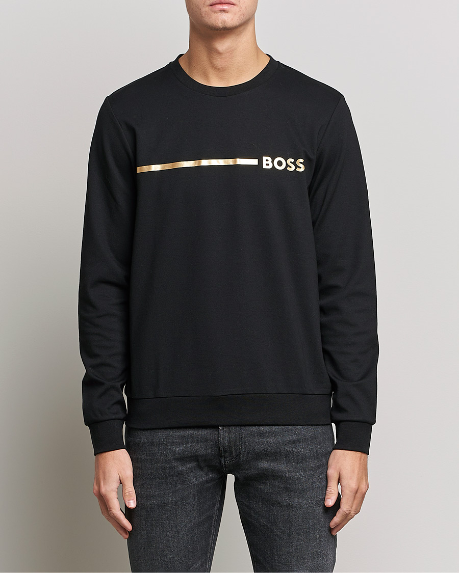 Homme | Pulls Et Tricots | BOSS BLACK | Tracksuit Sweatshirt Black/Gold
