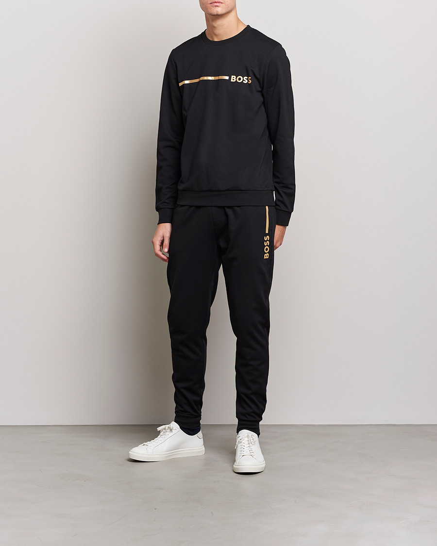 Homme | Pantalons | BOSS BLACK | Tracksuit Sweatpants Black/Gold