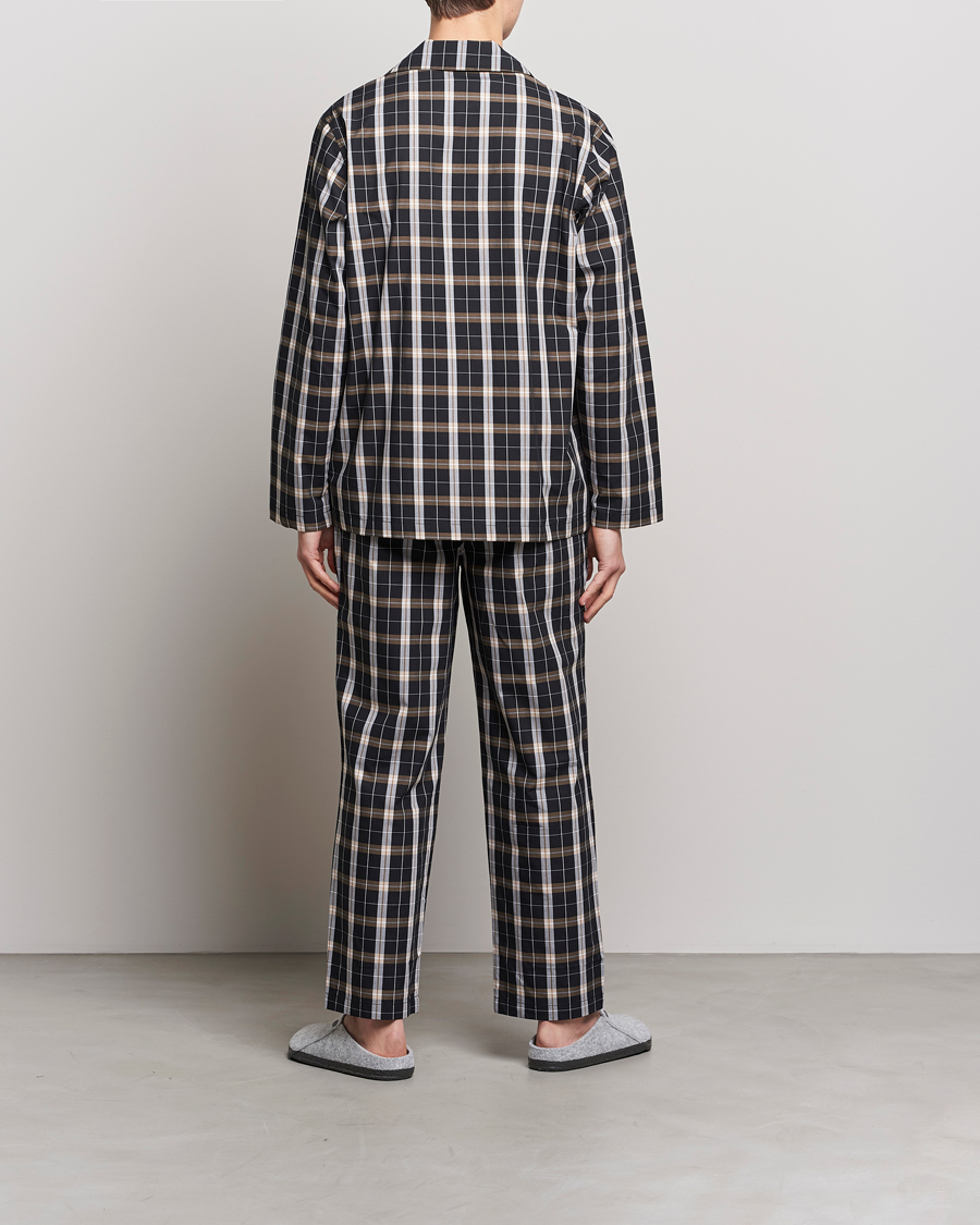 Homme | Peignoirs Et Pyjamas | BOSS BLACK | Urban Checked Pyjama Set Black/Beige