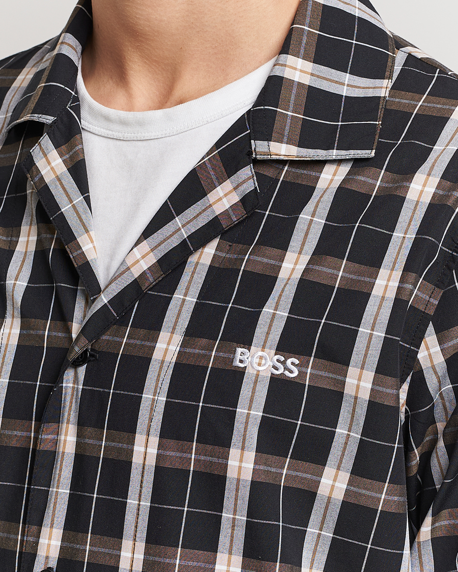 Homme | Peignoirs Et Pyjamas | BOSS BLACK | Urban Checked Pyjama Set Black/Beige
