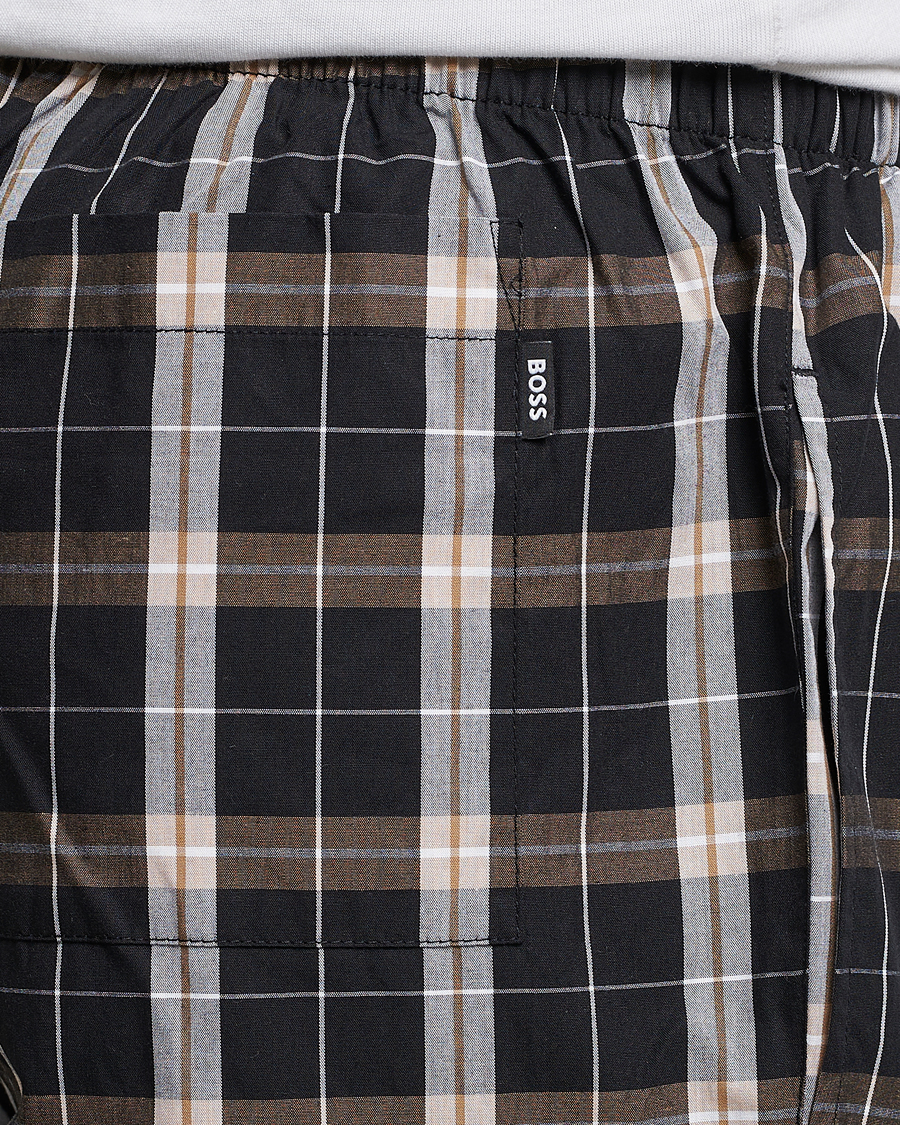 Homme | Peignoirs Et Pyjamas | BOSS BLACK | Urban Checked Pyjama Set Black/Beige