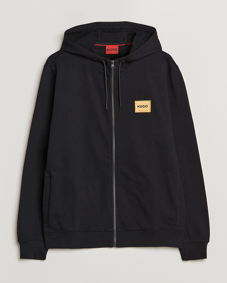 Homme | Pulls Et Tricots | HUGO | Daple Full Zip Hoodie Black