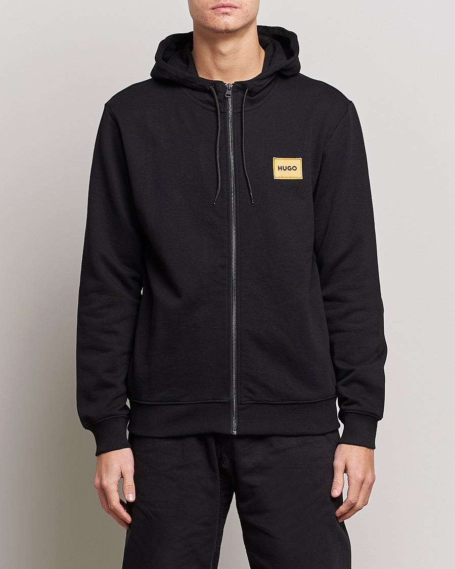 Homme | Pulls Et Tricots | HUGO | Daple Full Zip Hoodie Black