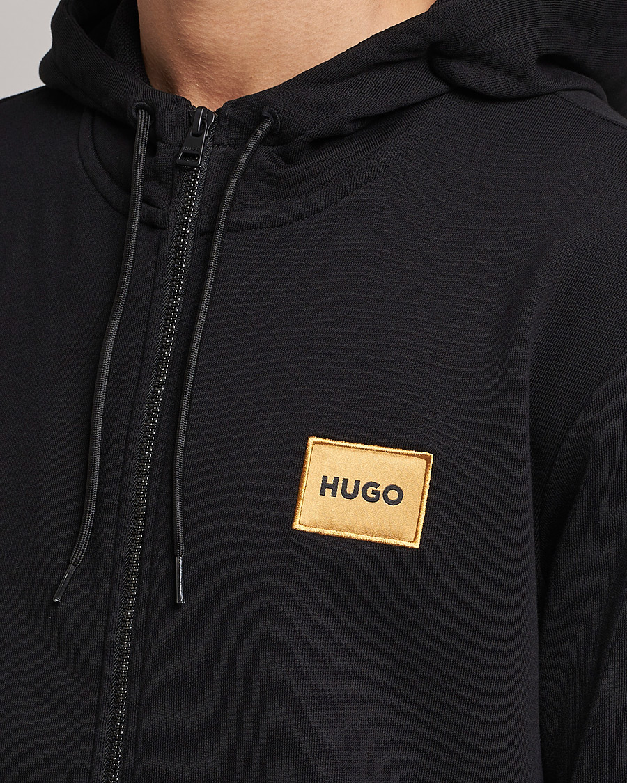 Homme | Pulls Et Tricots | HUGO | Daple Full Zip Hoodie Black