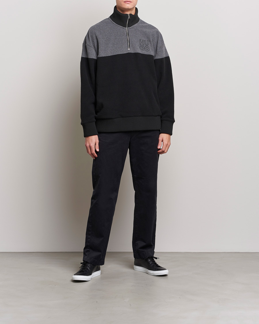 Homme | Pulls Et Tricots | HUGO | Dorpin Half Zip Sweater Black