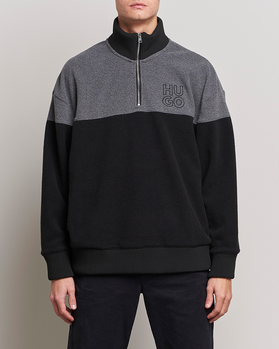 Homme | Pulls Et Tricots | HUGO | Dorpin Half Zip Sweater Black