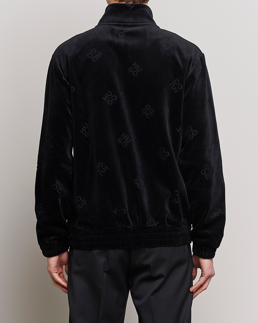 Homme | Pulls Et Tricots | HUGO | Dornbill Velvet Full Zip Jacket Black