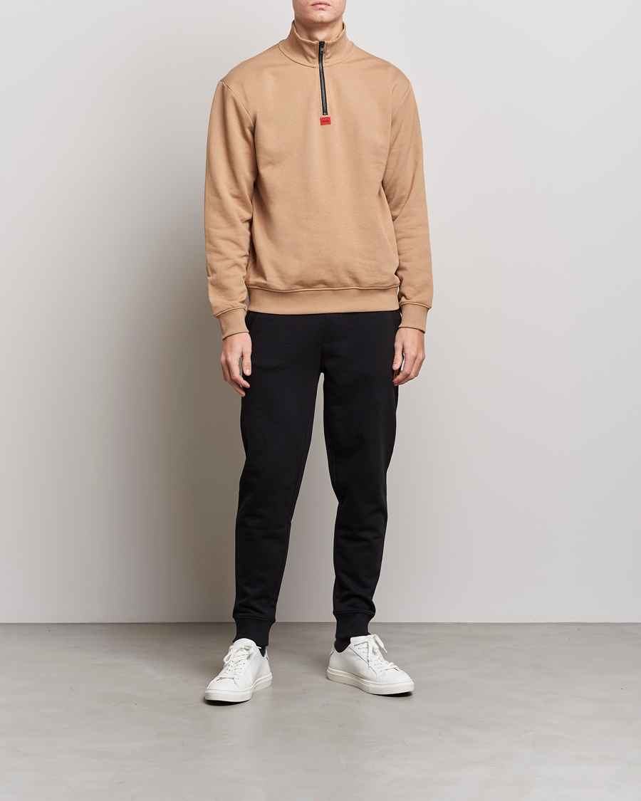 Homme | Pulls Et Tricots | HUGO | Durty Half Zip Sweater Medium Beige