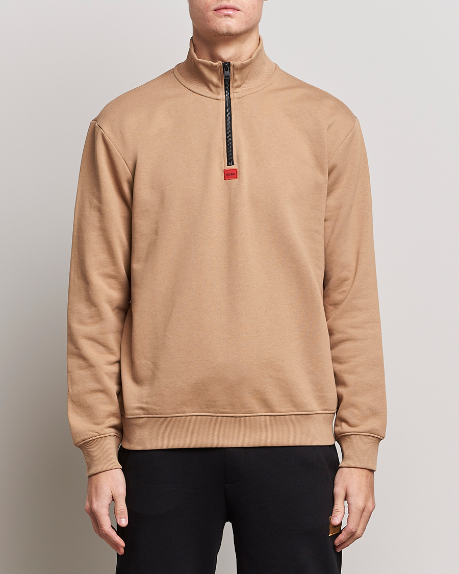 Homme | Pulls Et Tricots | HUGO | Durty Half Zip Sweater Medium Beige