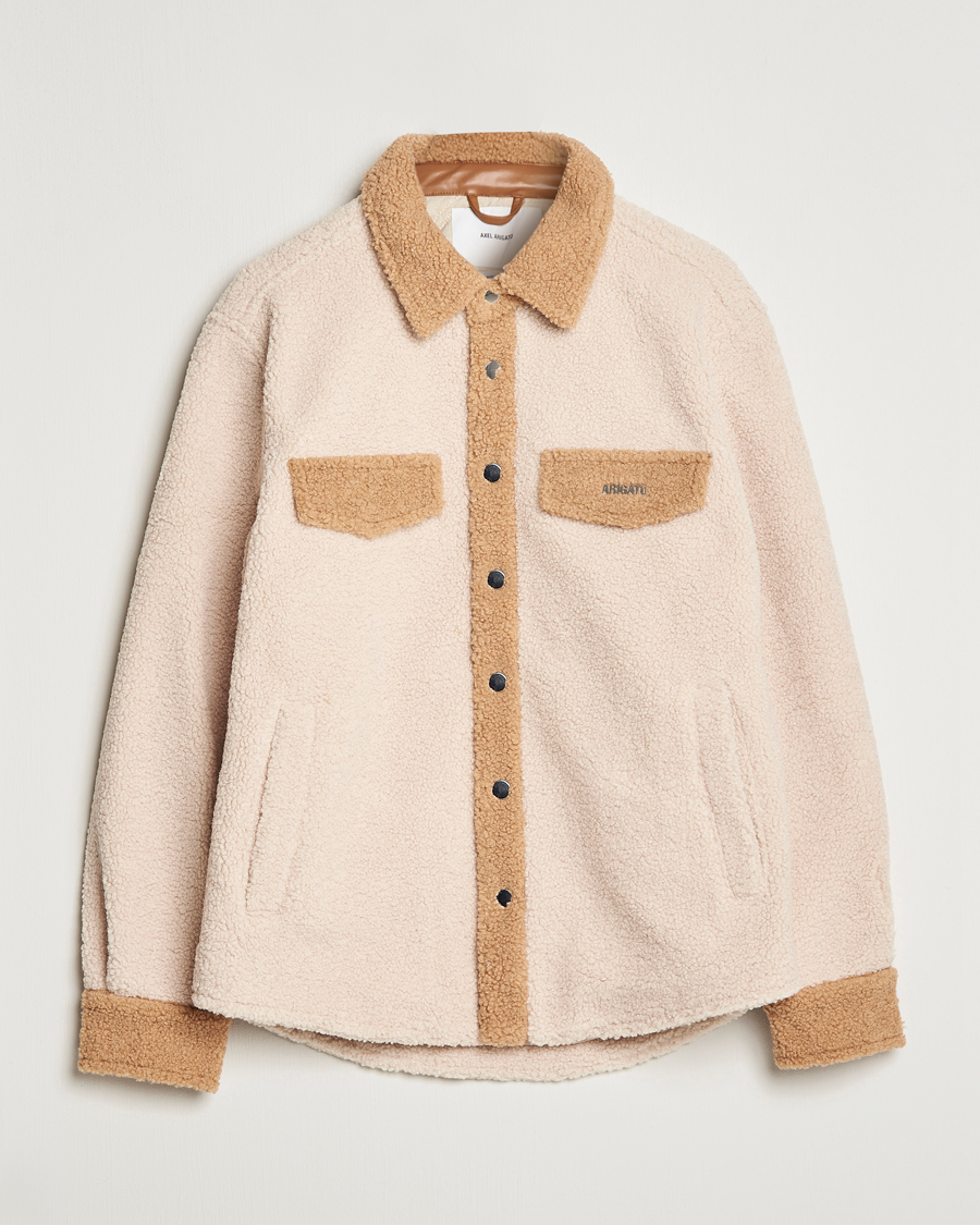 Homme | Manteaux Et Vestes | Axel Arigato | Aspen Colorblock Overshirt Pale Beige