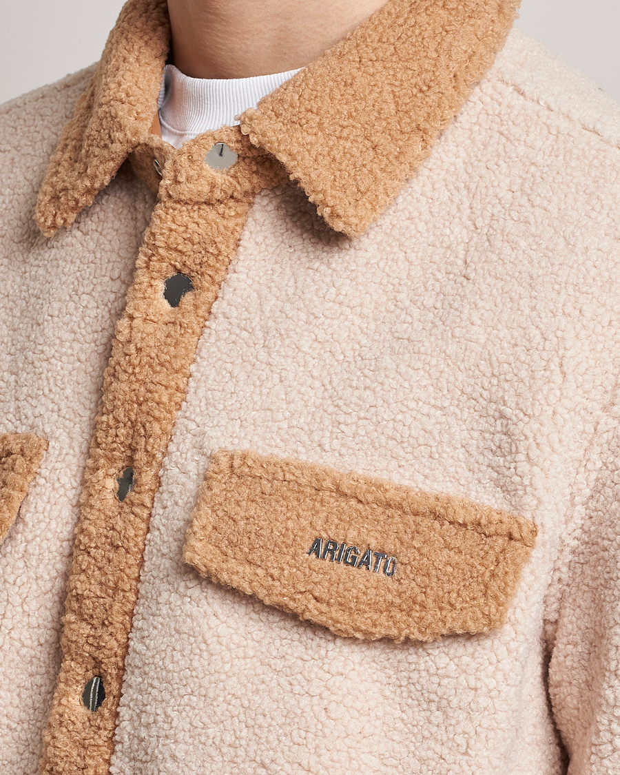 Homme | Manteaux Et Vestes | Axel Arigato | Aspen Colorblock Overshirt Pale Beige