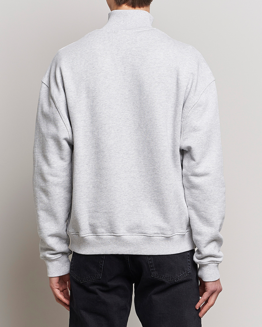 Homme | Pulls Et Tricots | Axel Arigato | Monogram Half Zip Sweater Grey Melange