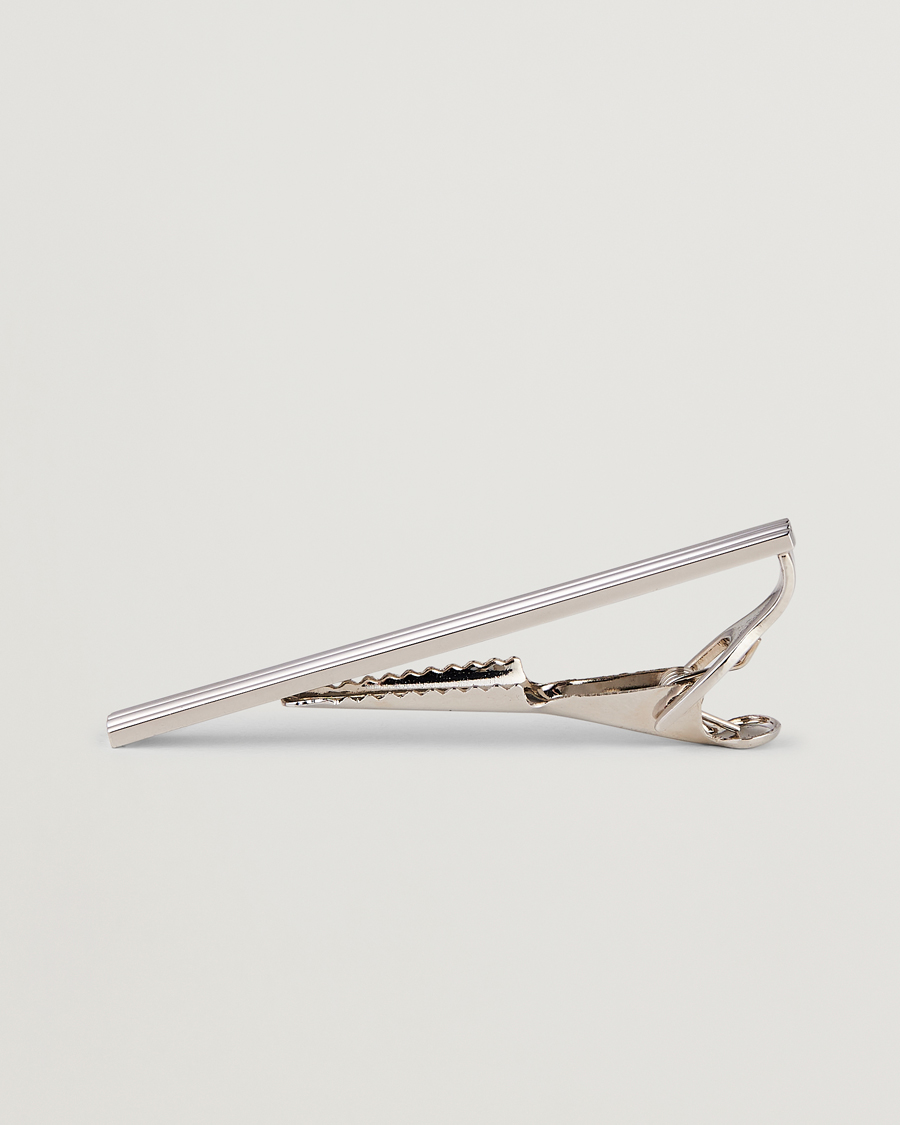 Homme | Cravates | Amanda Christensen | Ribbed Tie Clip Silver
