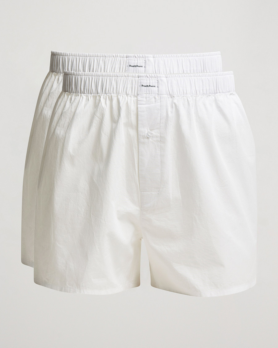 Homme | Sous-Vêtements Et Chaussettes | Bread & Boxers | 2-Pack Boxer Shorts White