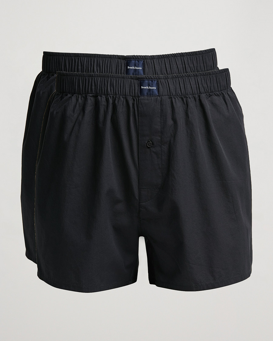 Homme | Sous-Vêtements Et Chaussettes | Bread & Boxers | 2-Pack Boxer Shorts Dark Navy