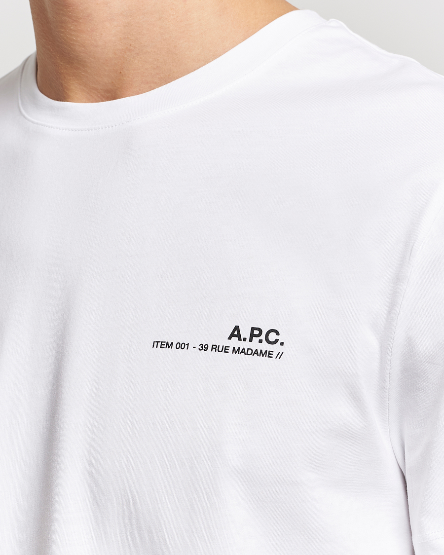 Homme | T-shirts | A.P.C. | Item T-Shirt White