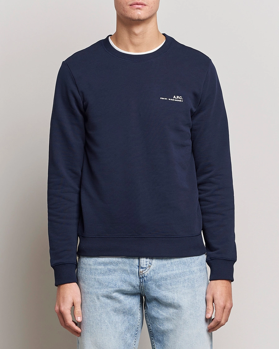 Homme | Sweat-Shirts | A.P.C. | Item Sweatshirt Navy