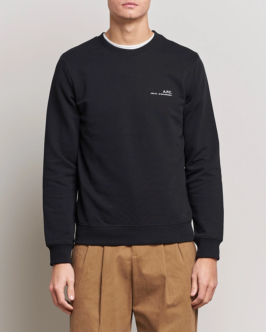 Homme | Sweat-Shirts | A.P.C. | Item Sweatshirt Black