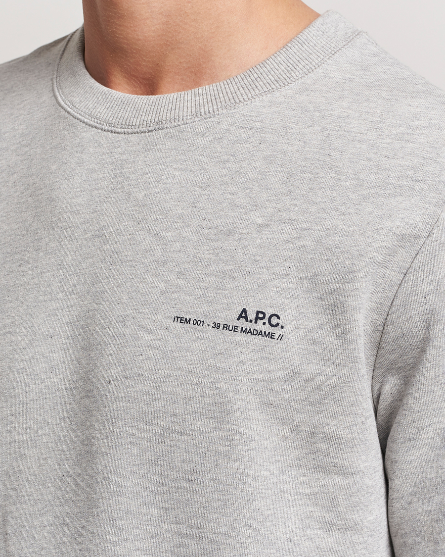 Homme | Pulls Et Tricots | A.P.C. | Item Sweatshirt Heather Grey