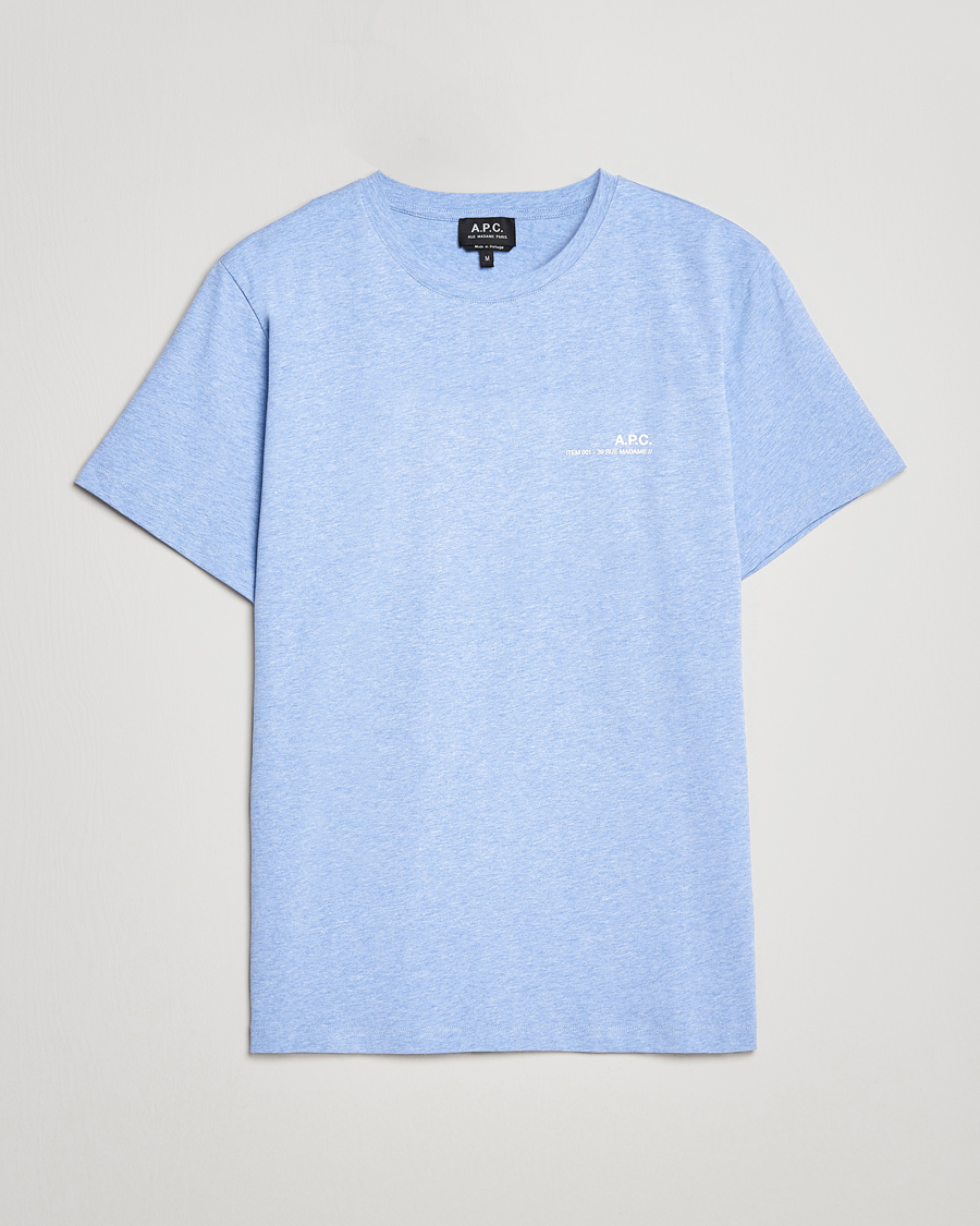 Homme | T-shirts | A.P.C. | Item T-Shirt Bleu Ciel