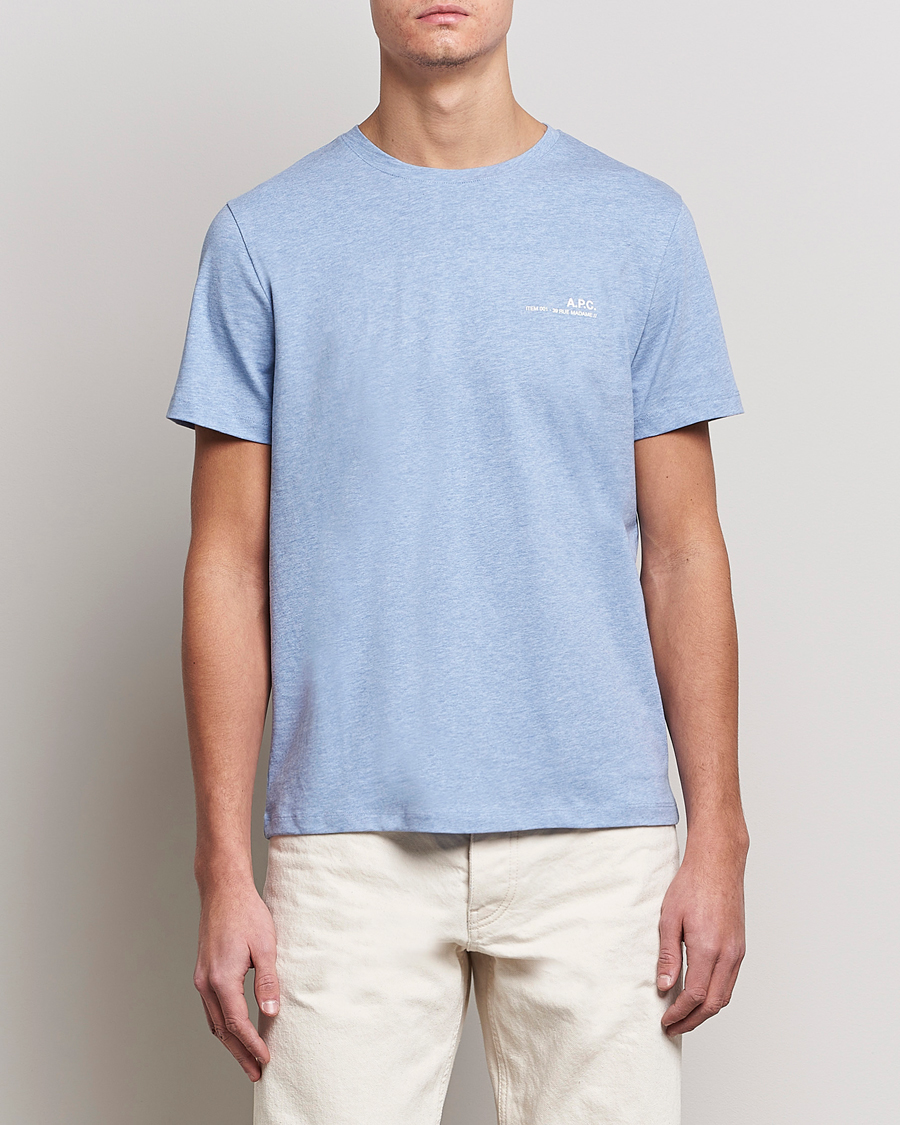 Homme | T-shirts | A.P.C. | Item T-Shirt Bleu Ciel