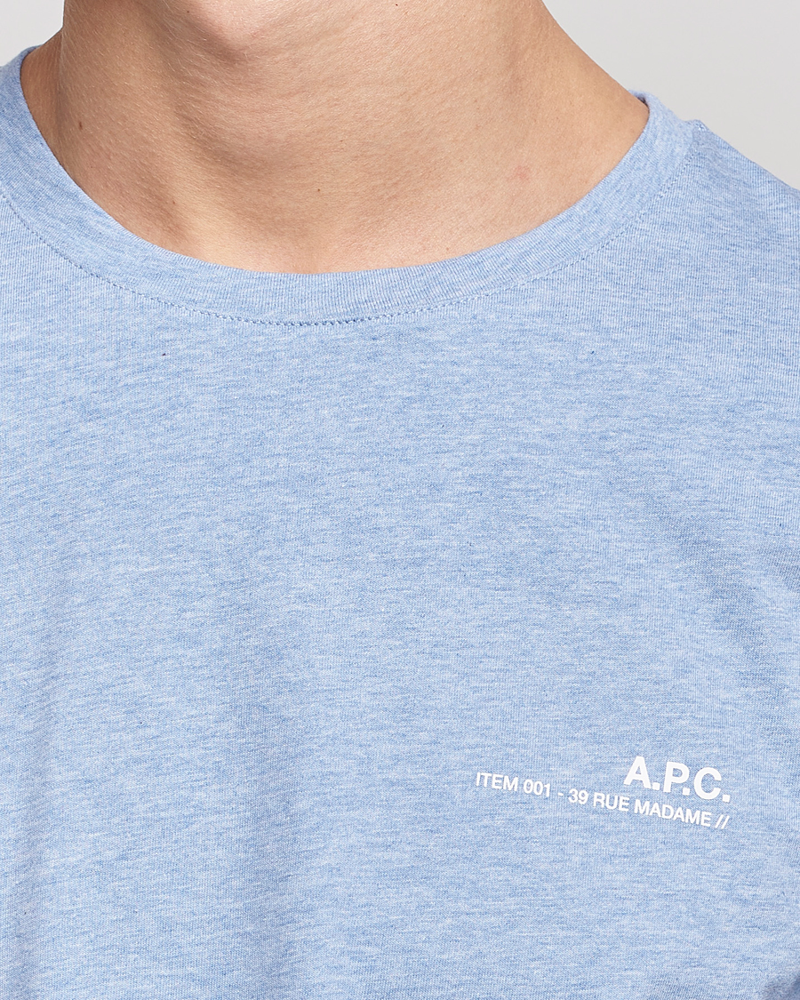 Homme | T-shirts | A.P.C. | Item T-Shirt Bleu Ciel