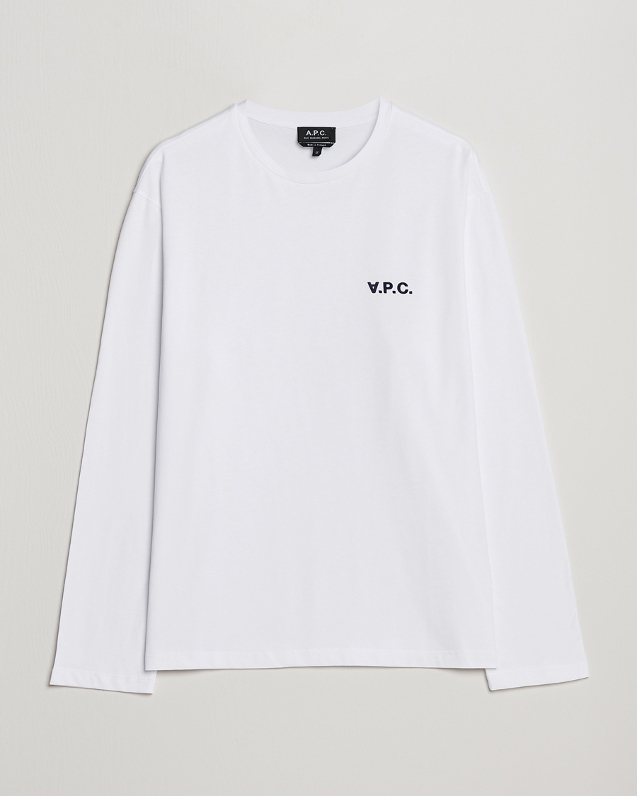 Homme | T-shirts | A.P.C. | VPC Long Sleeve T-Shirt White