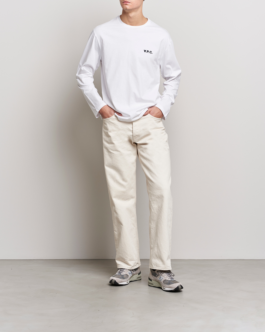 Homme | T-shirts | A.P.C. | VPC Long Sleeve T-Shirt White