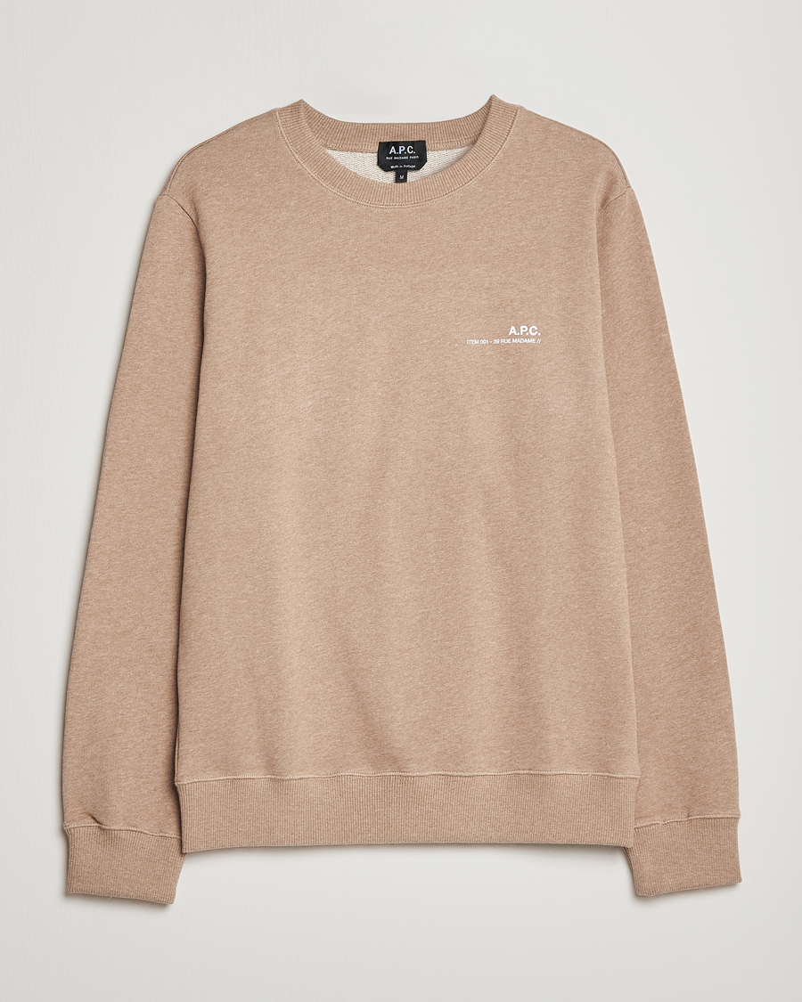 Homme | Pulls Et Tricots | A.P.C. | Item Sweatshirt Heather Beige