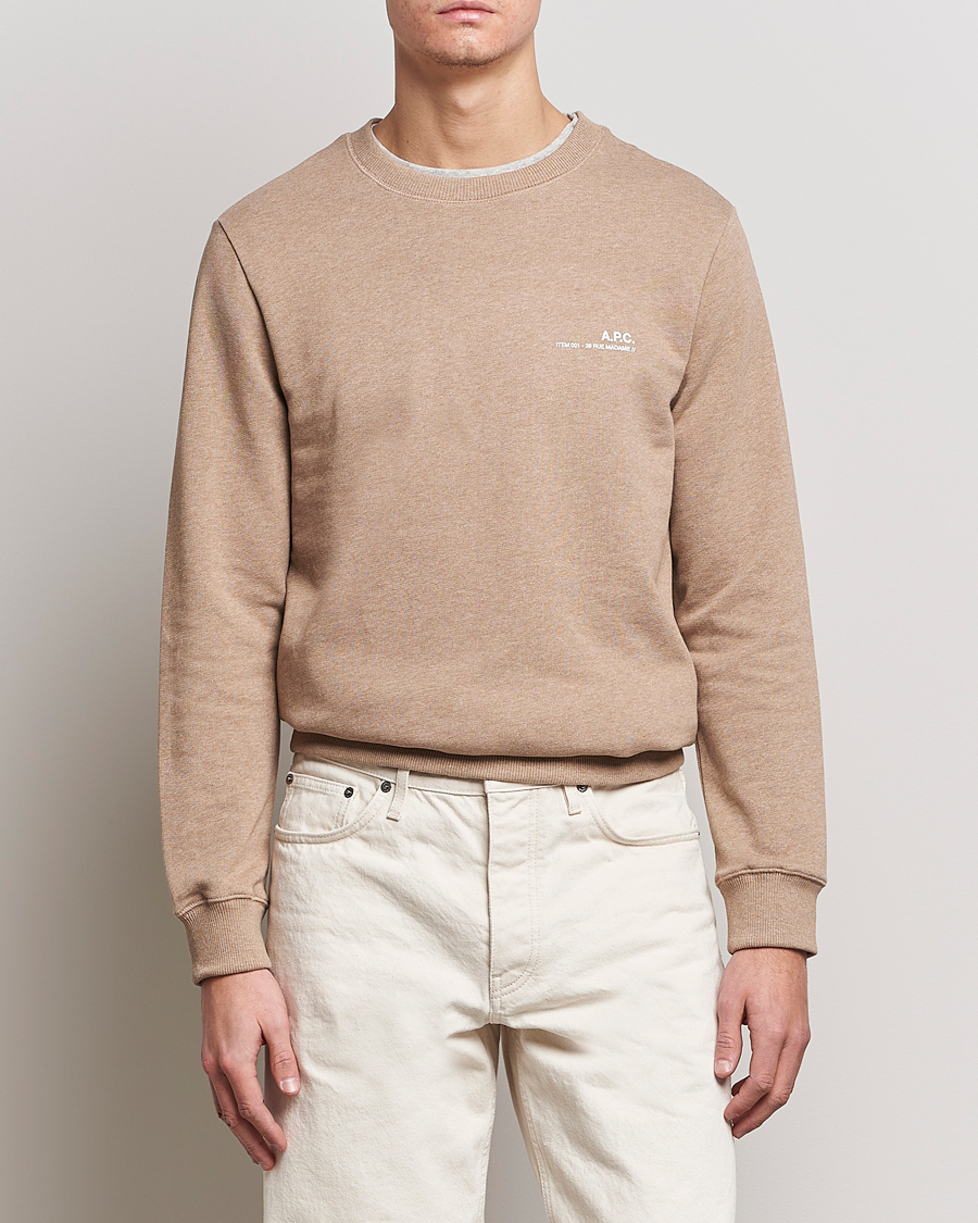 Homme | Pulls Et Tricots | A.P.C. | Item Sweatshirt Heather Beige