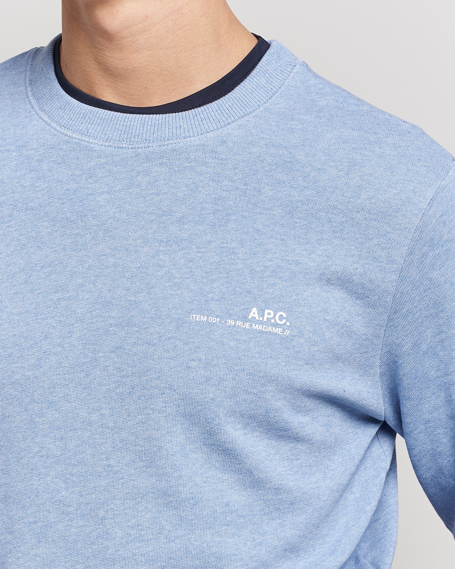 Homme | Pulls Et Tricots | A.P.C. | Item Sweatshirt Bleu Ciel