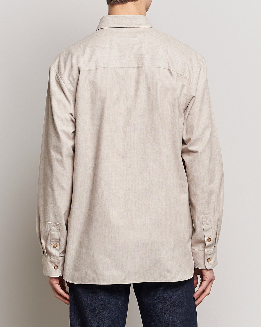 Homme | Chemises | A.P.C. | Marlo Flannel Shirt Heather Beige