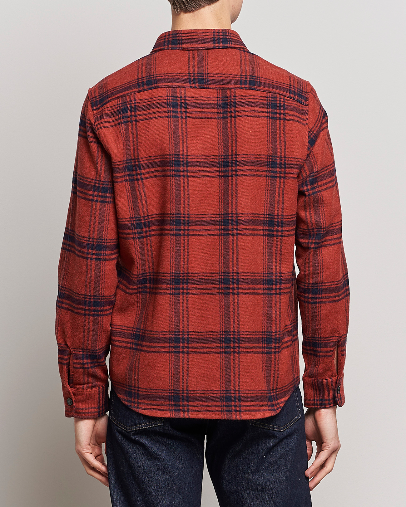 Homme | Chemises | A.P.C. | Trek Heavy Overshirt Brick Red
