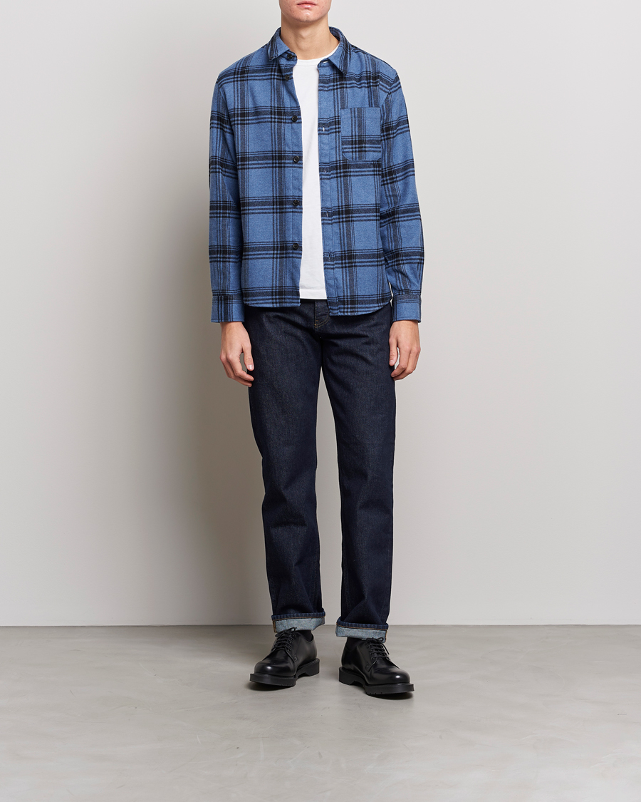 Homme | Chemises | A.P.C. | Trek Heavy Overshirt Blue Check